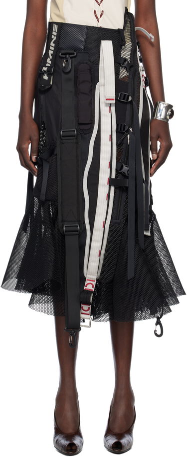 Sukňa Junya Watanabe Junya Watanabe Multi Fabrics Mix Midi Skirt Čierna | JO-S016-051-1, 0