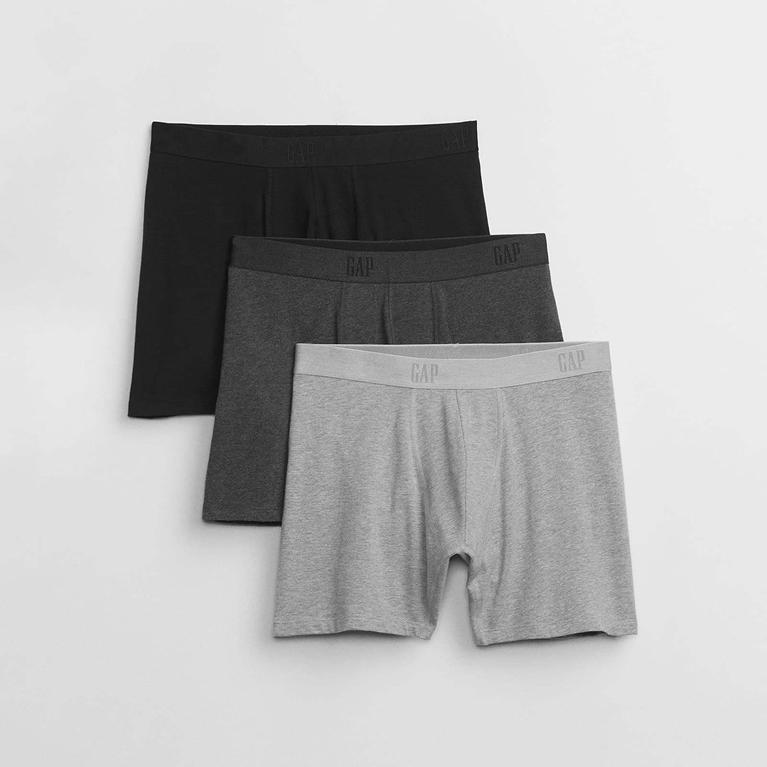 Boxerky GAP Men's Boxer Briefs 3-Pack Šedá | 606399-01, 0