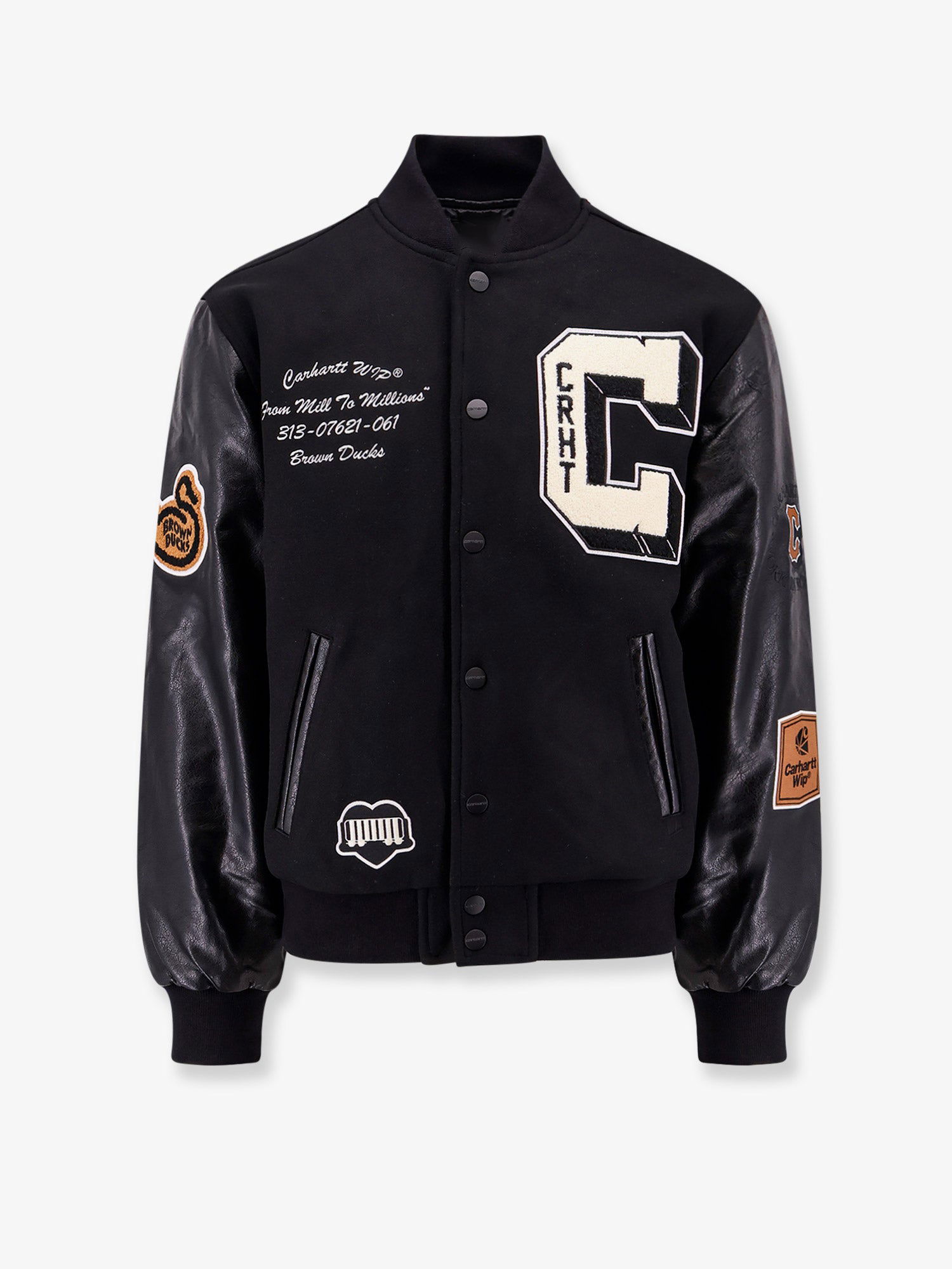 Bomber bunda Carhartt WIP BROWN DUCKS Čierna | I03385500EXX, 0