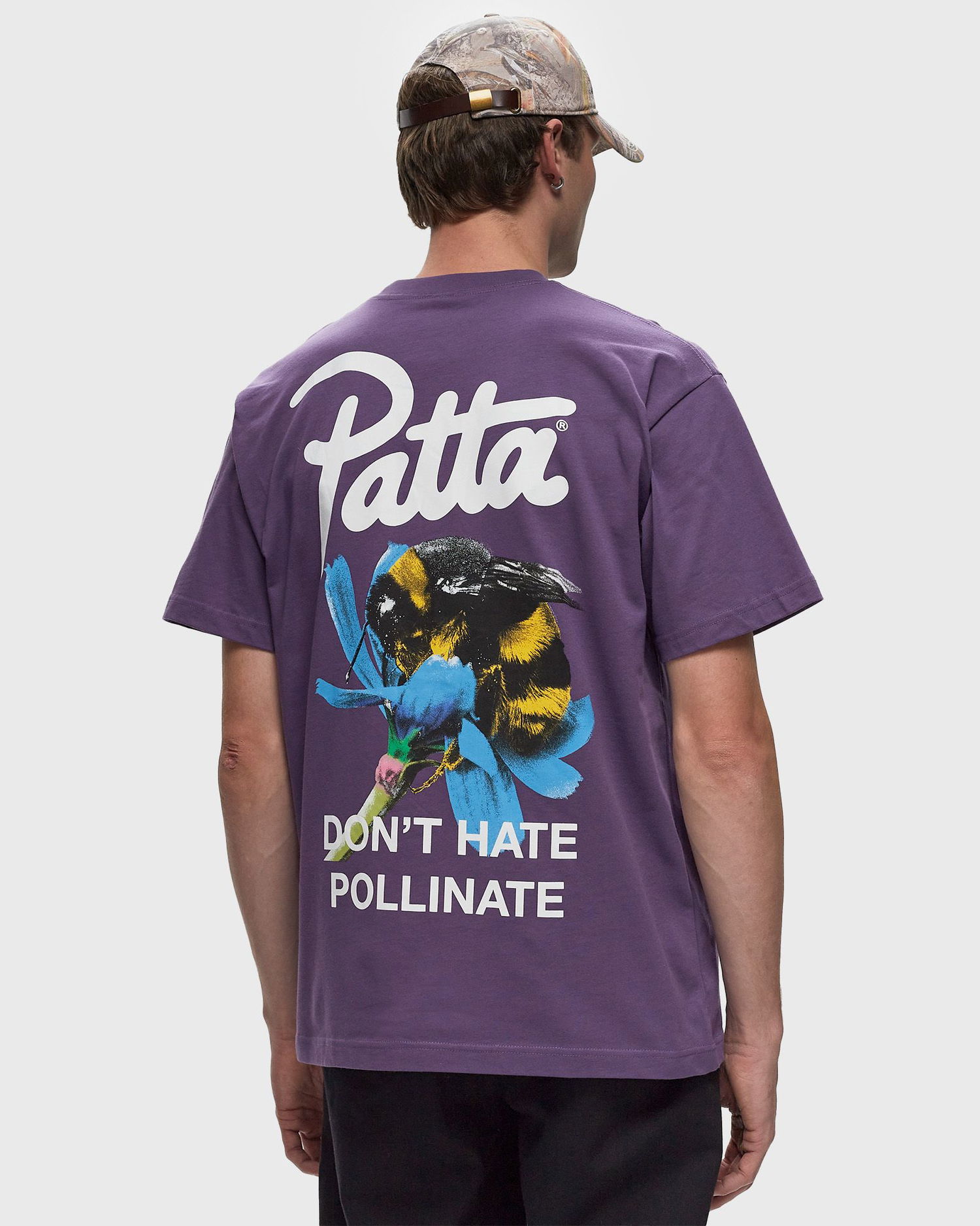 Tričko Patta Bumble Bee T-Shirt Short Sleeve Fialová | POC-AW24-1000-290-0290-149, 1