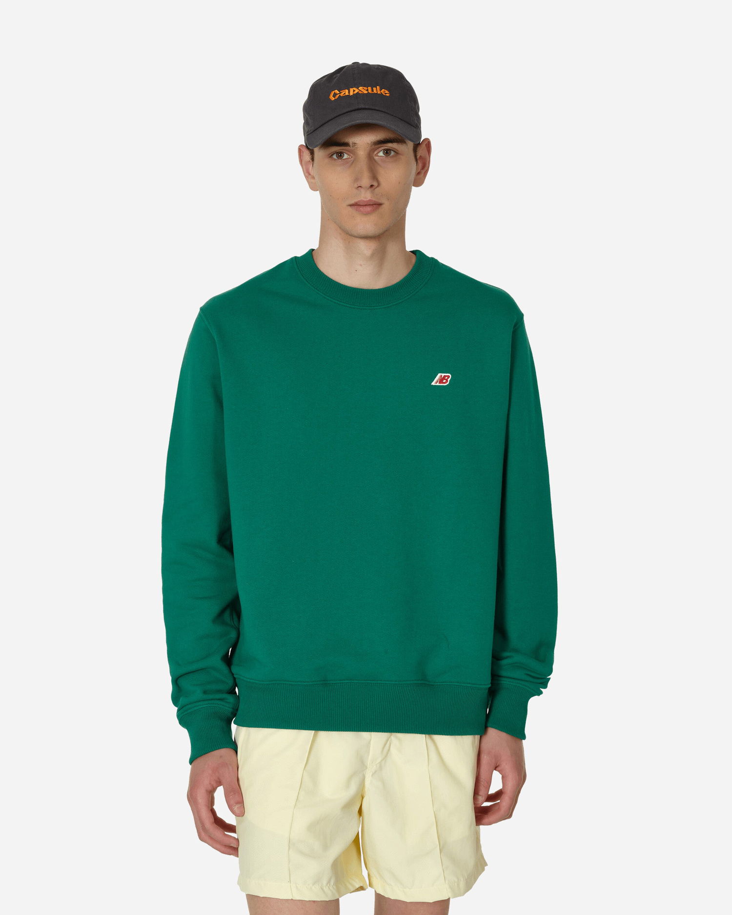 Mikina New Balance Core Crewneck Zelené | MT21541ECS, 1