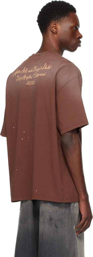 Tričko AMIRI AMIRI Design Studio T-Shirt Hnedá | AMJYTE1213, 2