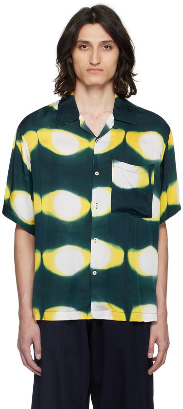 Košeľa Universal Works Universal Works Hand-Dyed Resort Shirt Zelené | 30187, 0