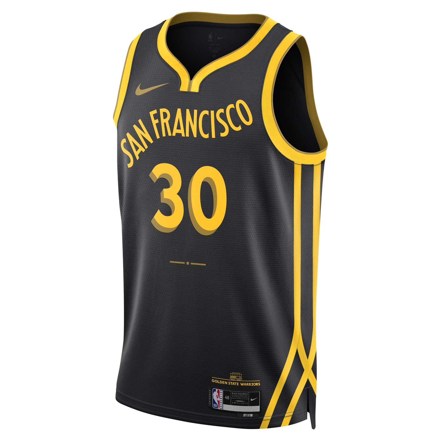 Dres Nike Dri-FIT NBA Swingman Stephen Curry Golden State Warriors City Edition 2023/24 Jersey Čierna | DX8502-011, 0