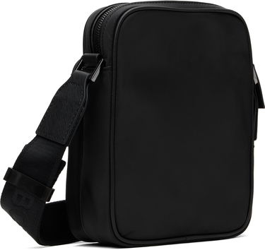 Taška cez rameno BOSS BOSS Twill Reporter Bag with Double B Monogram Čierna | 50523462, 3