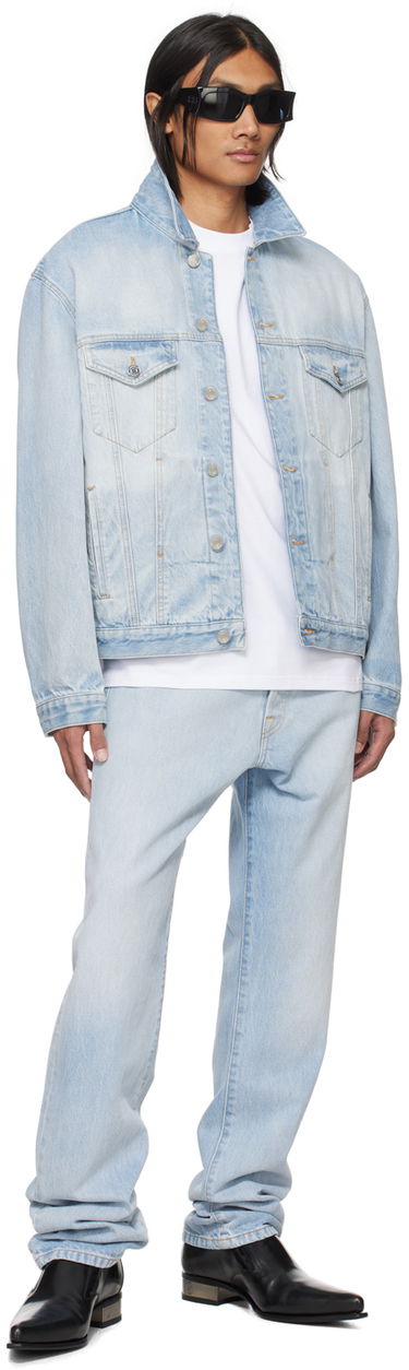 Bunda VETEMENTS VTMNTS Embroidered Denim Jacket Modrá | VL20JA560L, 3