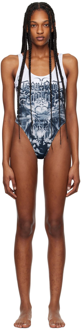 Plavky Jean Paul Gaultier Jean Paul Gaultier 'The Diablo' One-Piece Swimsuit Rôznofarebný | 24/25-F-MB012-J539-0100, 0