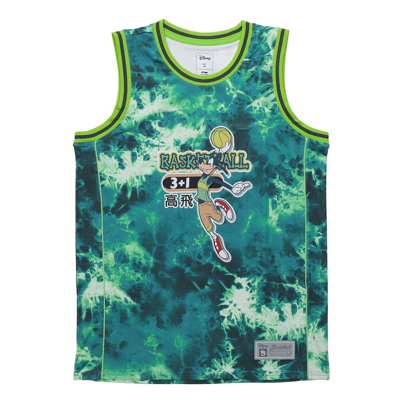 Tielko Li-Ning Disney Graphic Basketball Jersey Zelené | AAYQ105-4