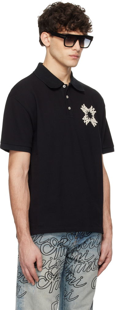 Polo tričko AMIRI Amiri Embroidered MA Quad Polo Čierna | AMJYPO1011, 1