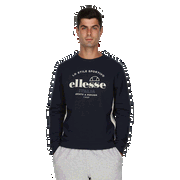 Graphic Print Crewneck Sweatshirt with Side Stripes