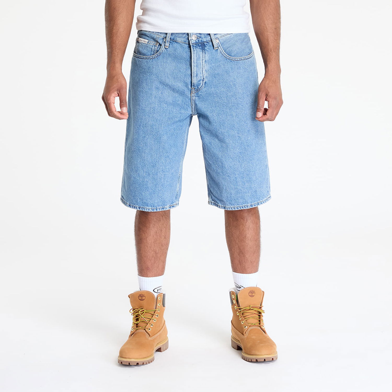 Šortky CALVIN KLEIN Calvin Klein Jeans Relaxed Denim Shorts Modrá | J30J327187 1A4, 0