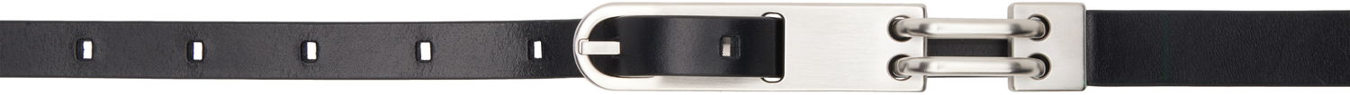 Opasok Rick Owens Rick Owens Spalla Lux Tongue Belt Čierna | RA01E0680 LGEL, 0