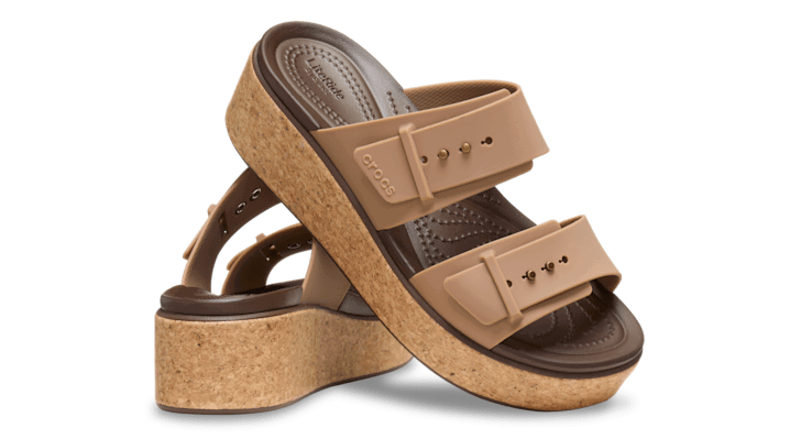 Tenisky a topánky Crocs Brooklyn Cork Buckle Sandals Béžová | 211252-2JJ, 1