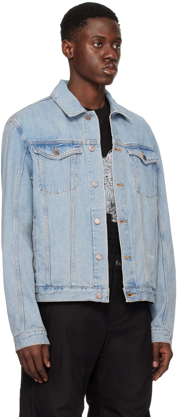 Bunda We11done We11done Embroidered Denim Jacket Modrá | WD-DJ1-24-367-U-IC, 1