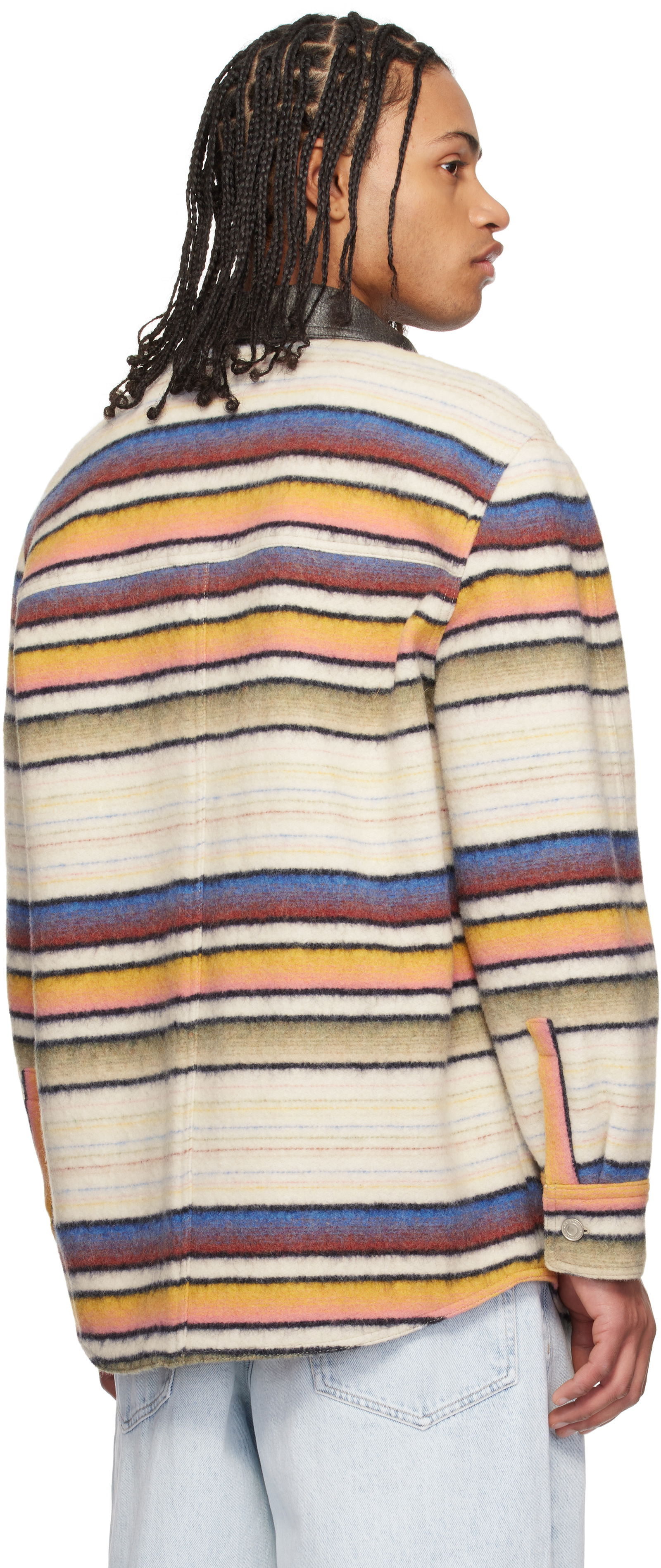 Isabel Marant Duncan Striped Overshirt