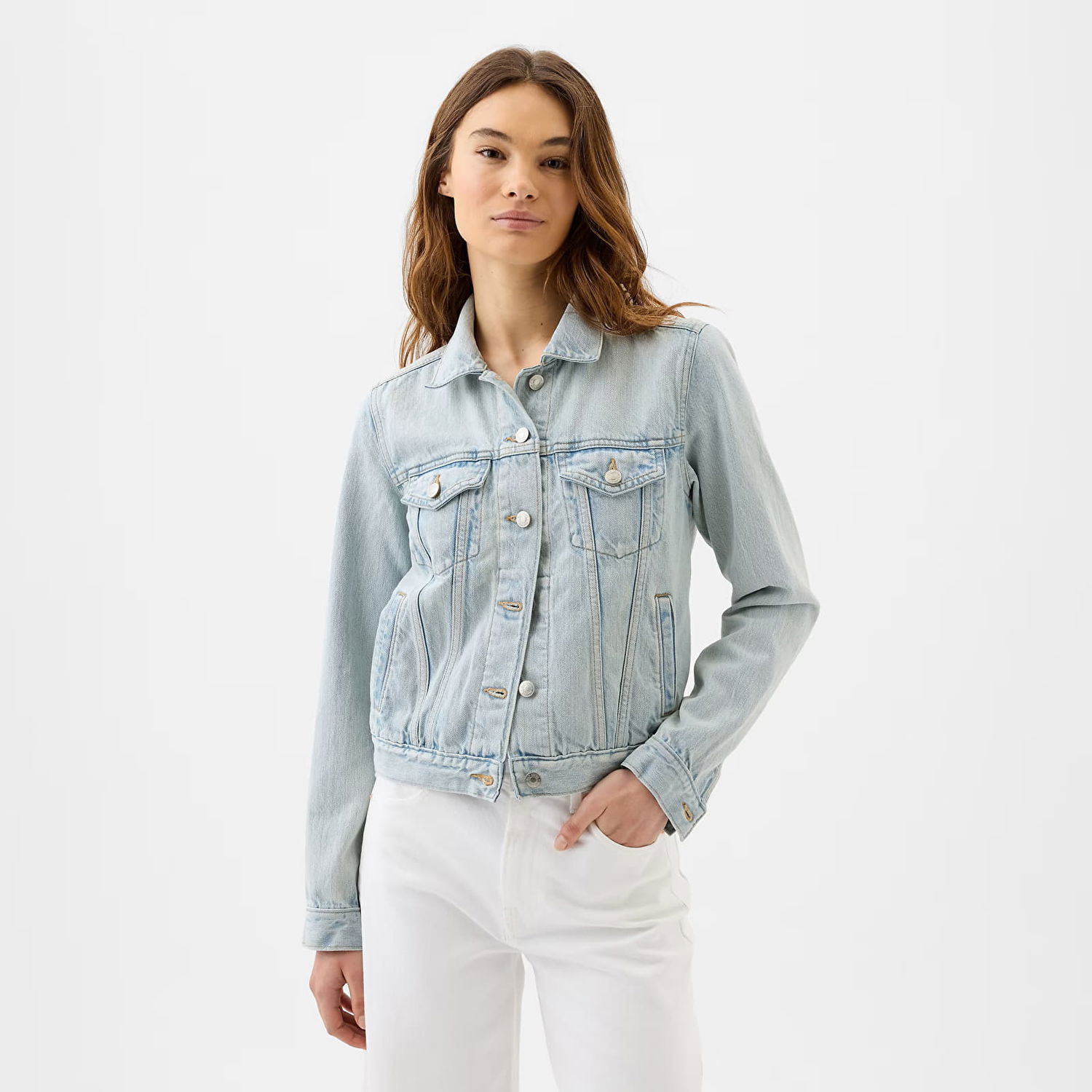Bunda GAP Denim Jacket Light Wash Modrá | 863023-00, 0