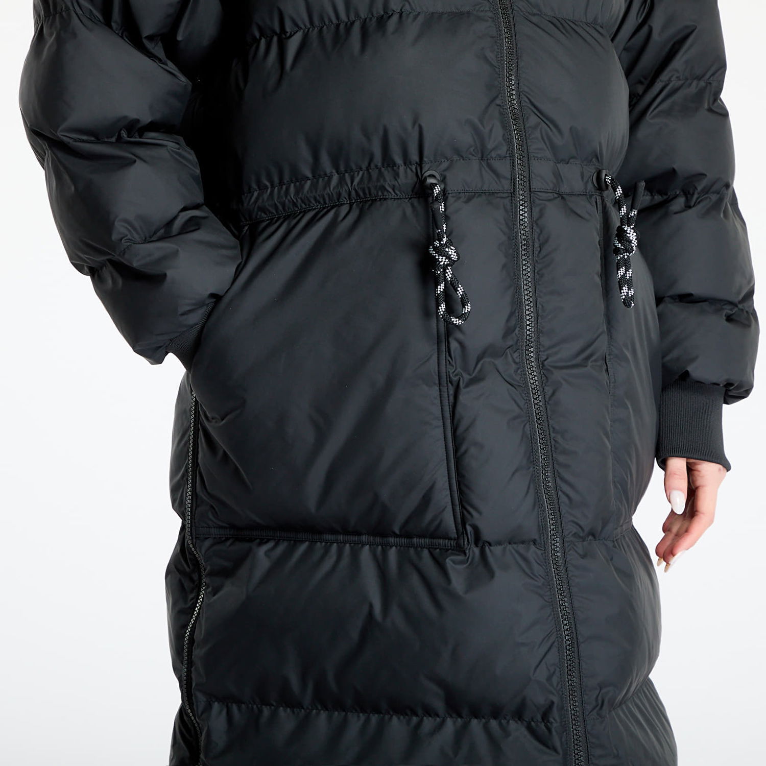 Prešívaná bunda adidas Performance Stella McCartney x Long Puffer Jacket Čierna | IX3081, 1