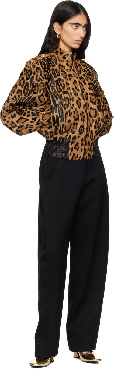 Bomber bunda Balmain Ponyskin-Style Leather Bomber Jacket Rôznofarebný | FF1TF505LC17, 3