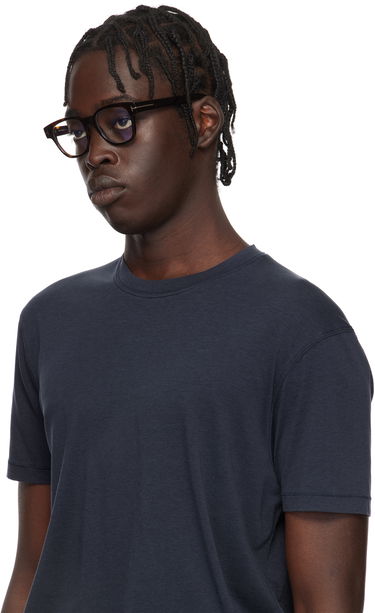 Slnečné okuliare Tom Ford Tom Ford Square Blue Block Glasses Hnedá | FT5977-B_50052, 3