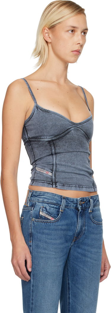 Crop Top Diesel Distressed Denim T-Ony Camisole Top Modrá | A18361 0KIBY, 1