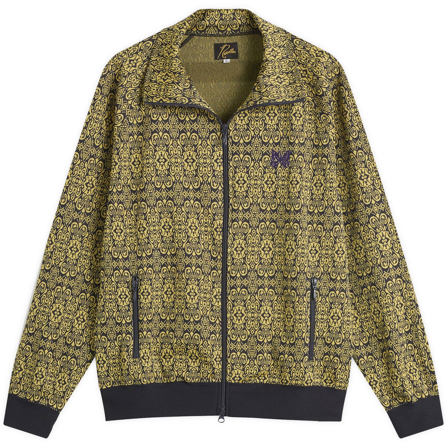 Súprava Needles Needles Poly Jacquard Track Jacket Arabesque Size Small Žltá | RW312-D, 1