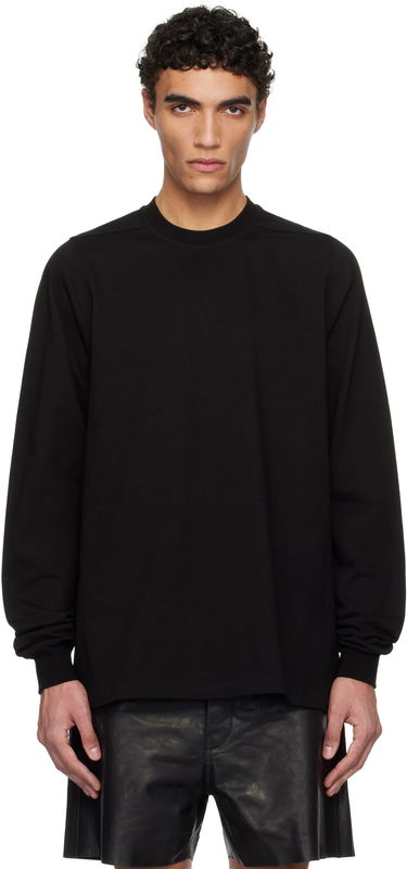 Sveter Rick Owens Rick Owens Hollywood Short Crewneck Long Sleeve Sweatshirt Čierna | RU01E5277 BA, 0