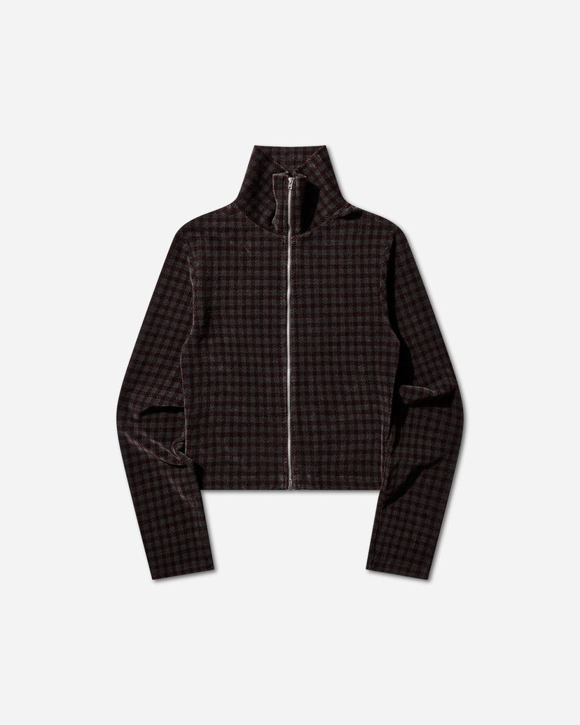 Sveter OUR LEGACY Cropped High Neck Houndstooth Slim Zip Longsleeve Rôznofarebný | W2266SMH 001