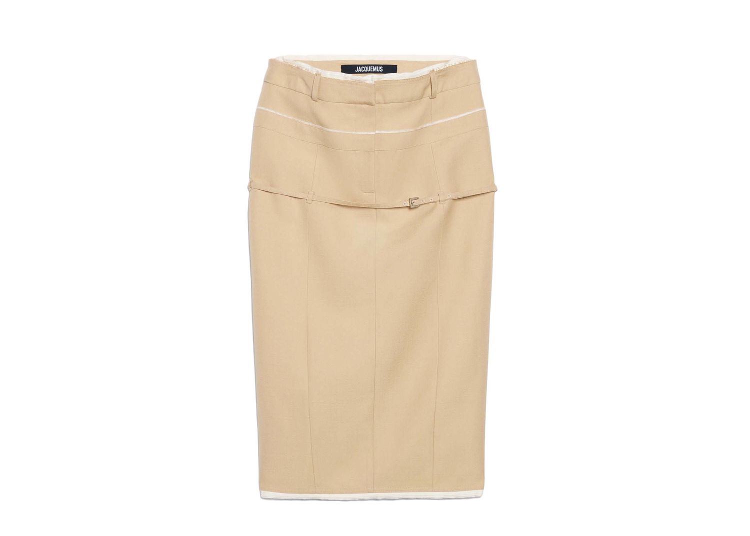 Sukňa Jacquemus La Jupe Caraco Skirt Béžová | 233SK038-1359-150, 0