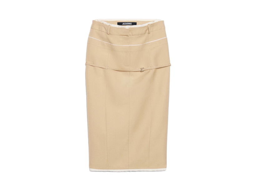 Sukňa Jacquemus La Jupe Caraco Skirt Béžová | 233SK038-1359-150