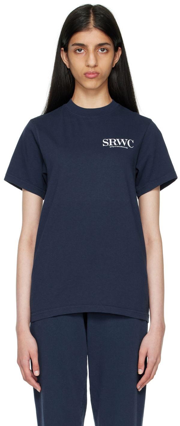 Tričko Sporty & Rich Sporty & Rich Upper East Side T-Shirt Modrá | TS461NA, 0