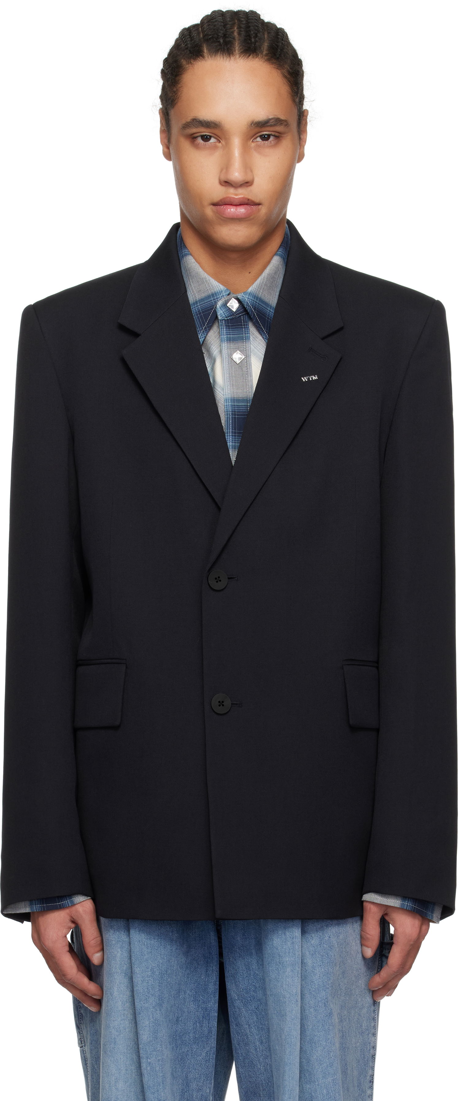 Bunda WOOYOUNGMI Wooyoungmi Single-Breasted Wool Blazer Čierna | W251CJ01, 0