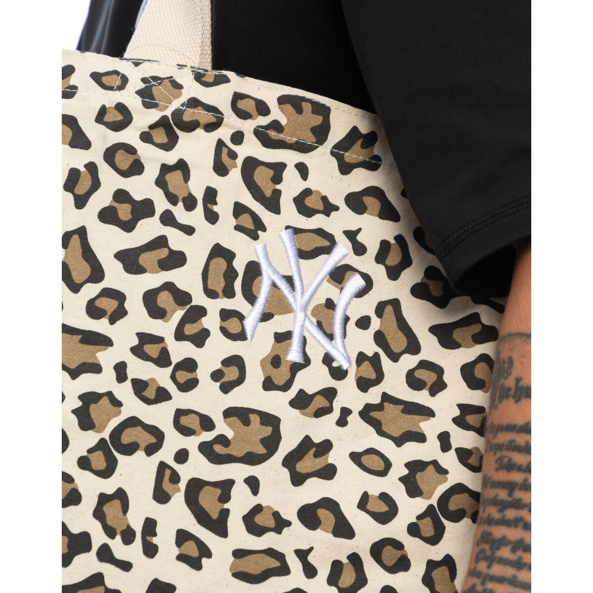Tote bag New Era New Era MLB Animal Print NY Yankees Tote Bag Béžová | 60667110, 1