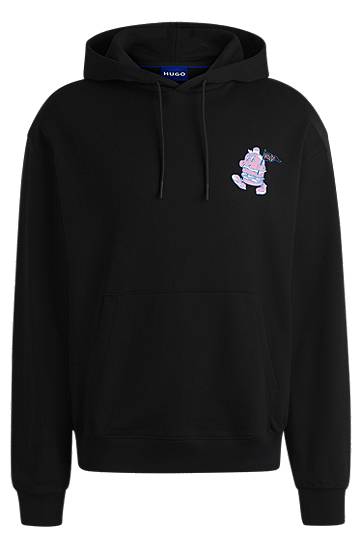 Mikina BOSS HUGO Street-Food Graphic Hoodie Čierna | 50532264