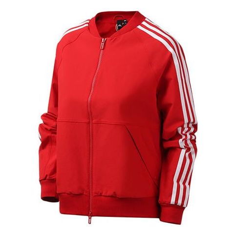 Bomber bunda adidas Originals 3 Stripes Bomber Jacket Červená | FK3510, 0