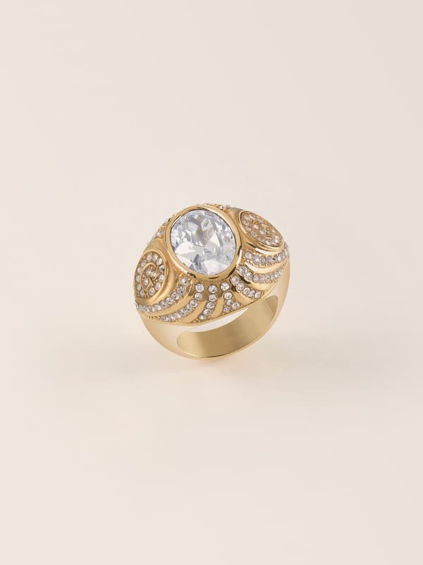 Prsteň GUESS Marciano "Wild Orchid” Ring Metalická | JUBS01609JW, 0