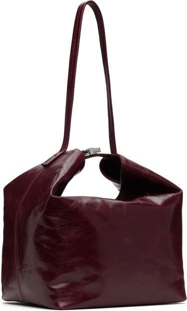 Kabelka BY FAR BY FAR Maxi Bea Creased Leather Shoulder Bag Vínová | MWBSB054CL034RD028PL, 1