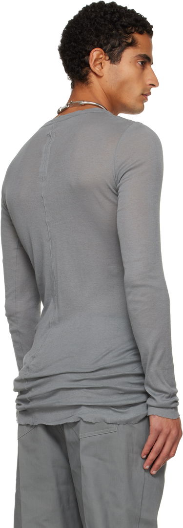 Tričko Rick Owens Rick Owens Concordians Rib Long-Sleeve T-shirt Šedá | RU02E1250 MR, 2