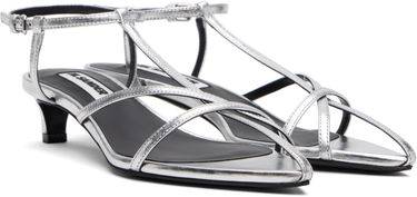Tenisky a topánky Jil Sander Jil Sander Cage Low Heel Sandals Metalická | J15WP0129_P4836, 3