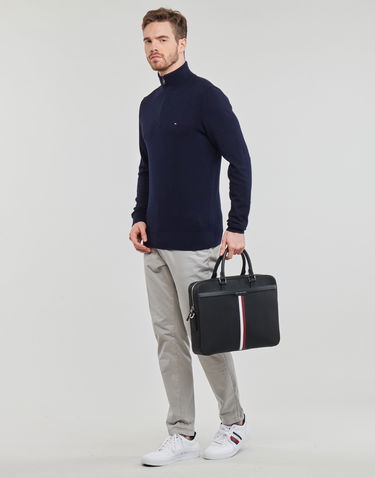 Sveter Tommy Hilfiger PIMA ORG CTN CASHMERE ZIP MOCK Béžová | MW0MW28049-DW5, 2
