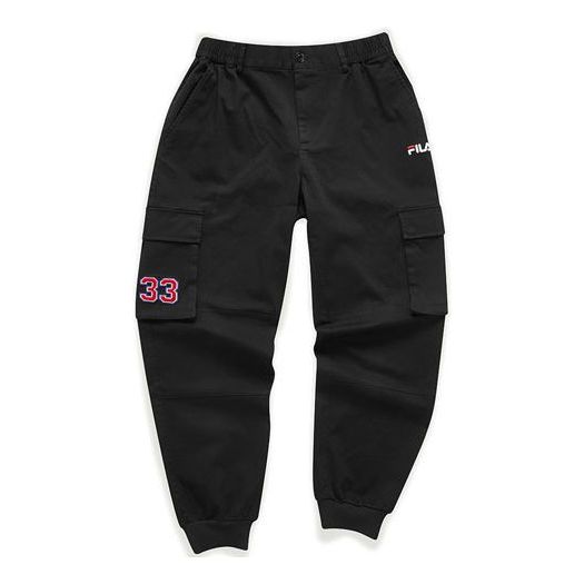 Cargo nohavice FILA Casual Knitted Trousers Čierna | T11M042804F-BK