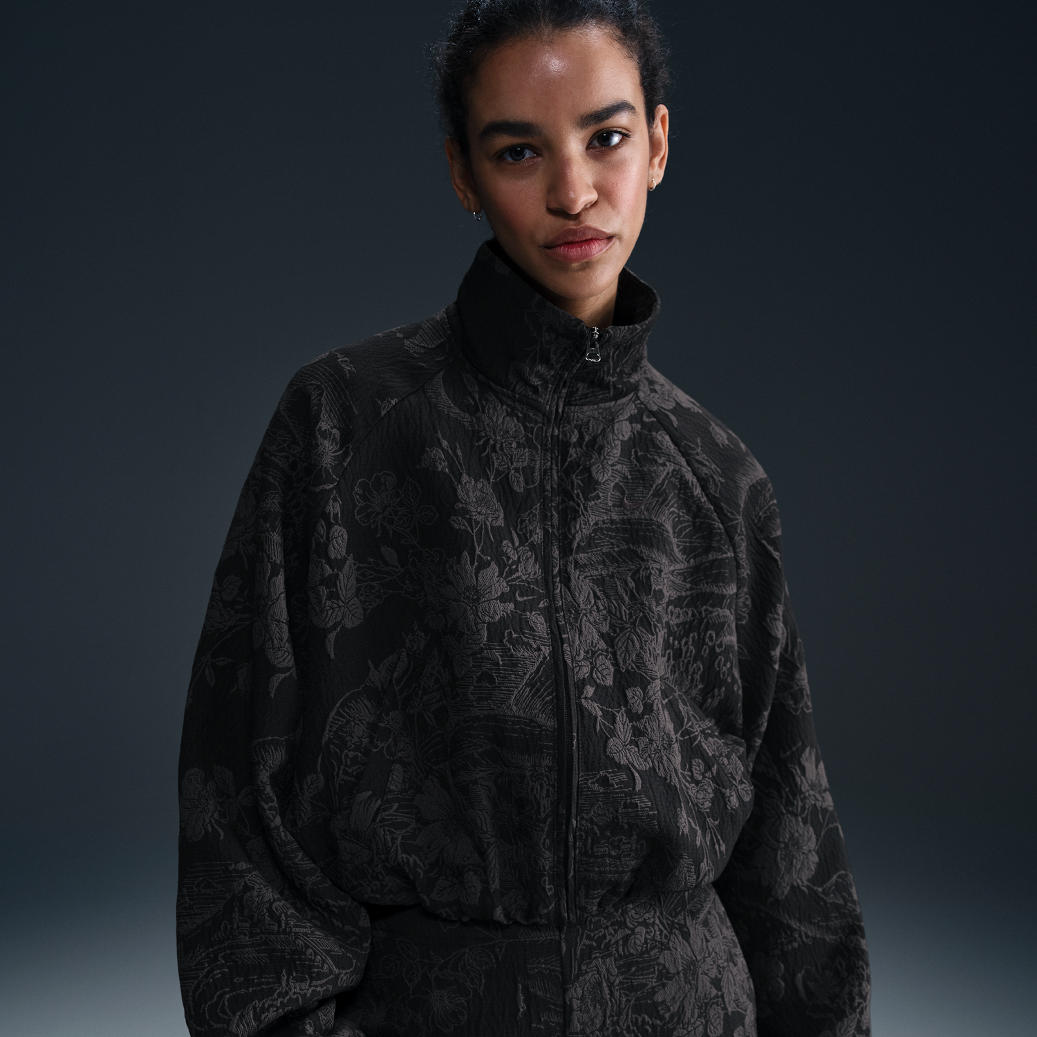 Súprava Nike Loose Fit Jacquard Track Jacket Nike Sportswear Collection Čierna | HF9579-010, 0
