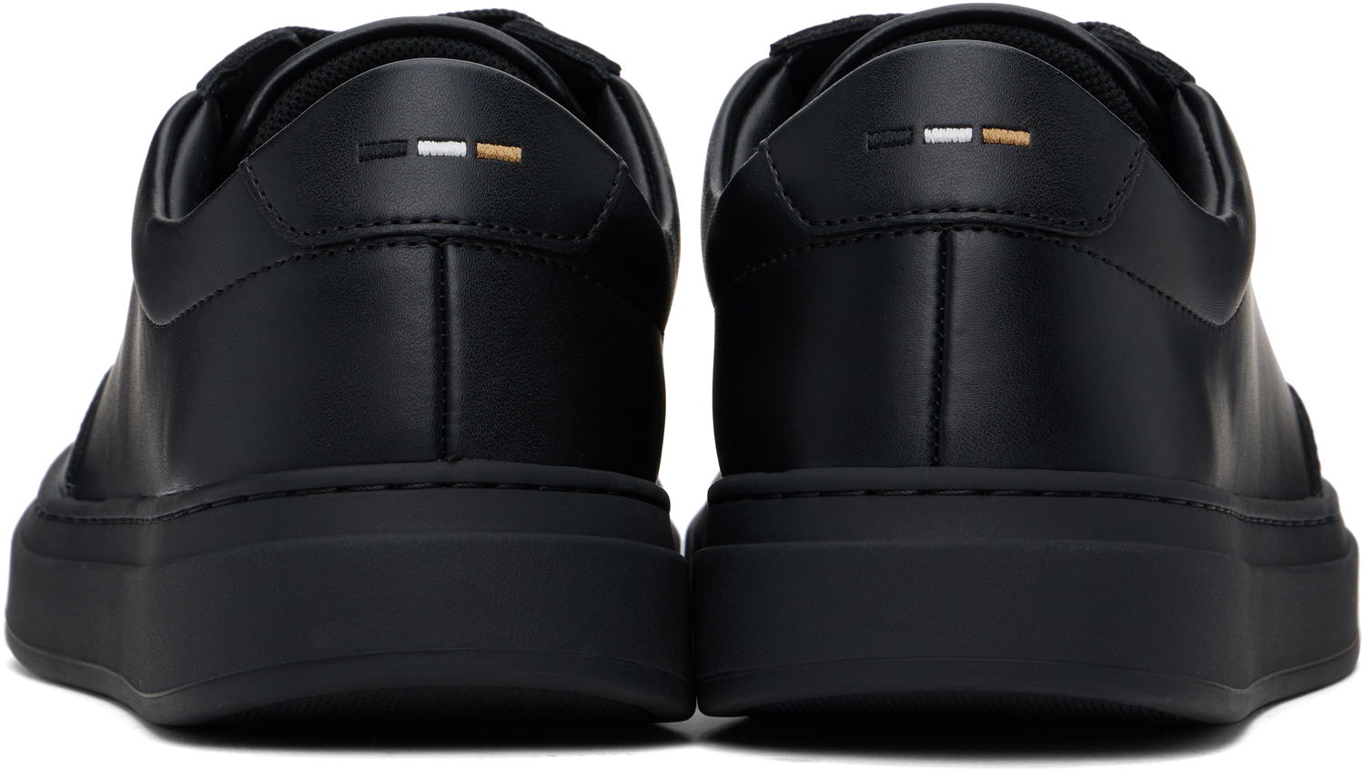 Tenisky a topánky BOSS BOSS Coated-Leather Logo Čierna | 50536504, 1
