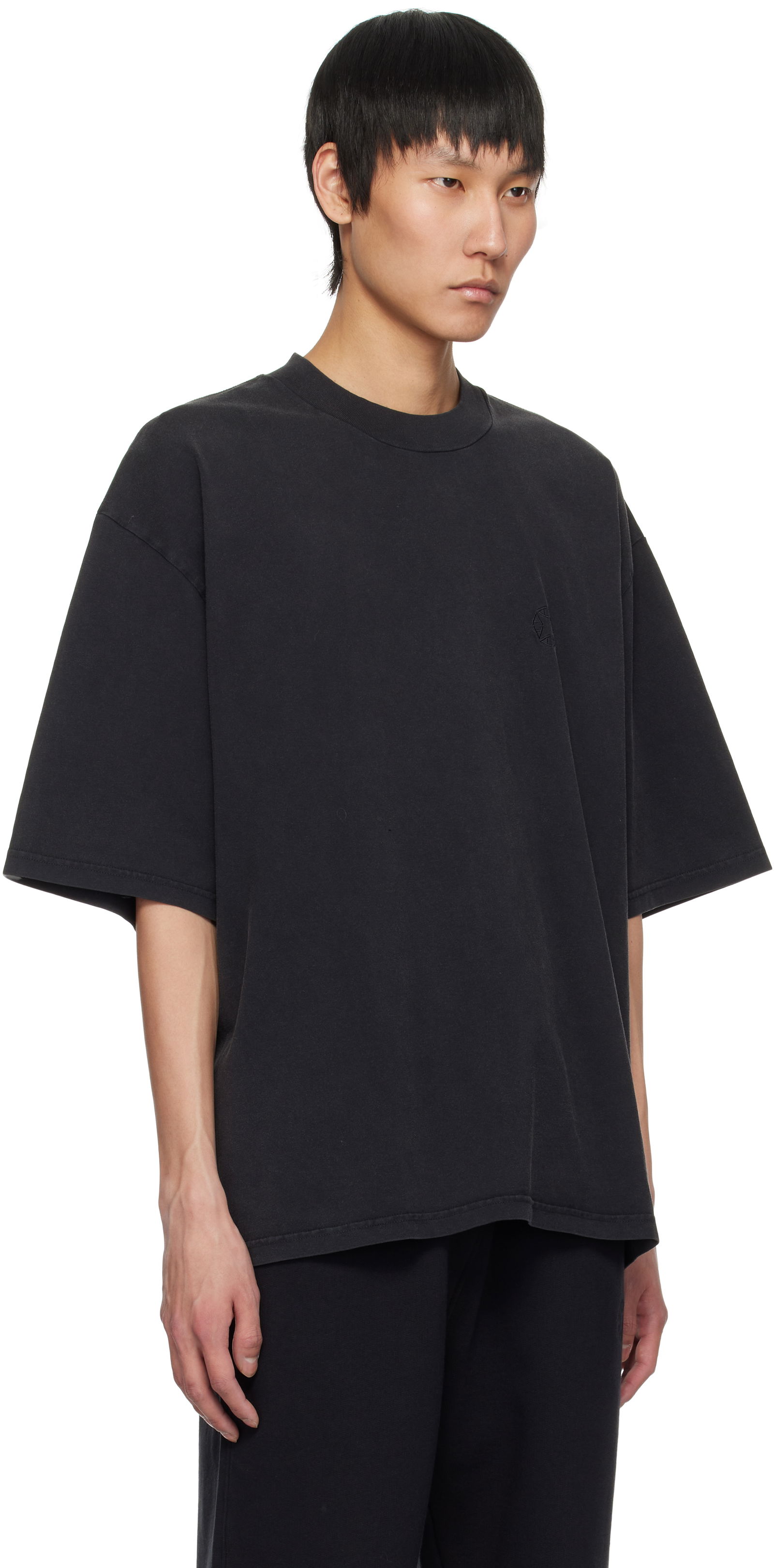 Oversized Crewneck Tee with Application