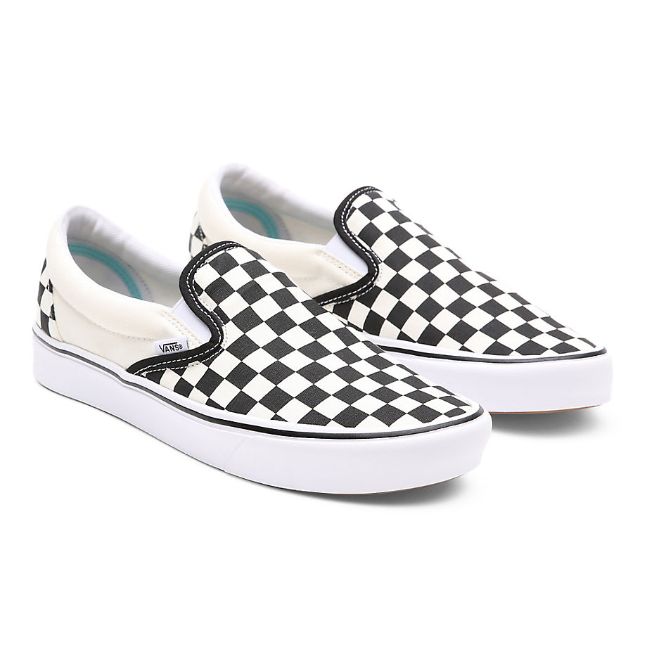 Tenisky a topánky Vans Comfycush Slip-On Checkerboard Biela | VN0A3WMDVO4, 0