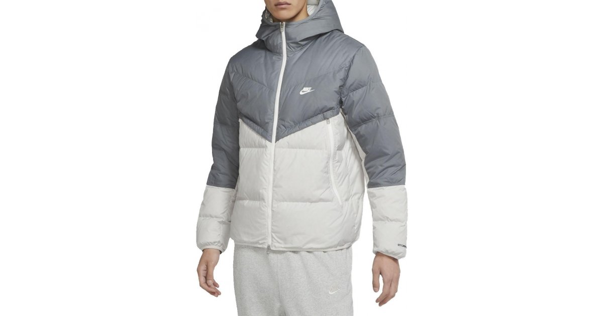 Prešívaná bunda Nike Hooded Down-Filled Jacket Šedá | dd6795-077, 1
