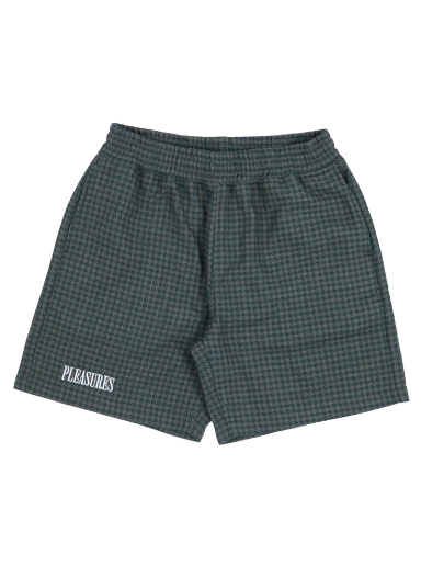 Šortky Pleasures Intercept Houndstooth Shorts Zelené | P23F007-FOREST GREEN