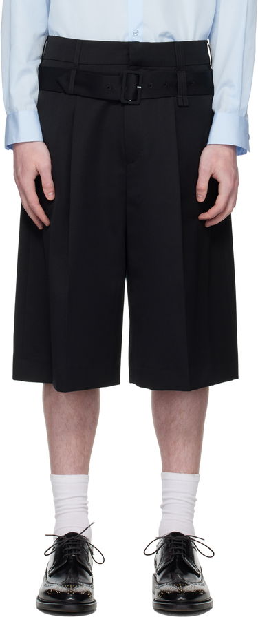 Šortky Simone Rocha Simone Rocha Wide Leg Multi Belt Loop Shorts Čierna | 4160 1217, 0
