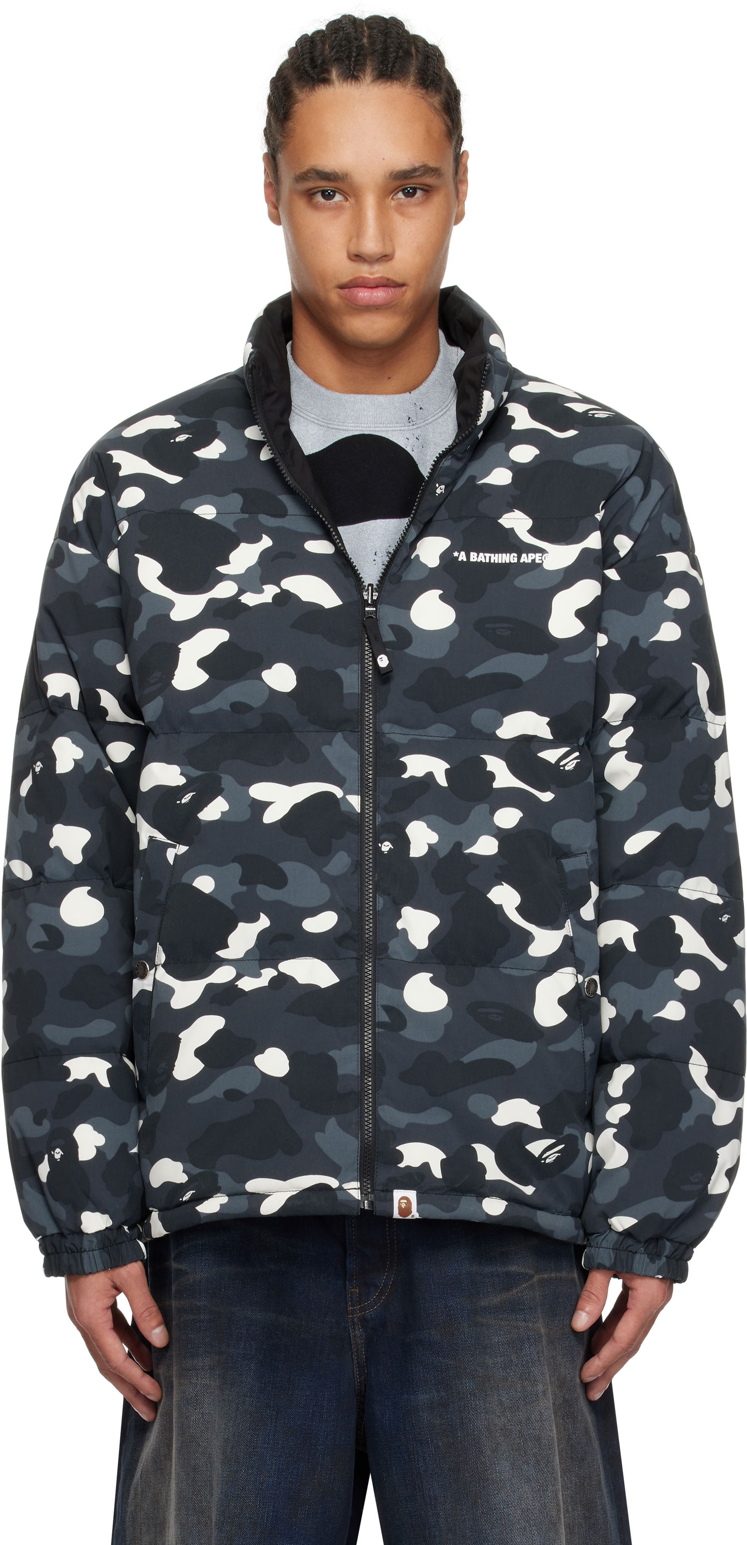 Prešívaná bunda BAPE A Bathing Ape City Camo Reversible Down Jacket Rôznofarebný | 001DNK801008M, 0
