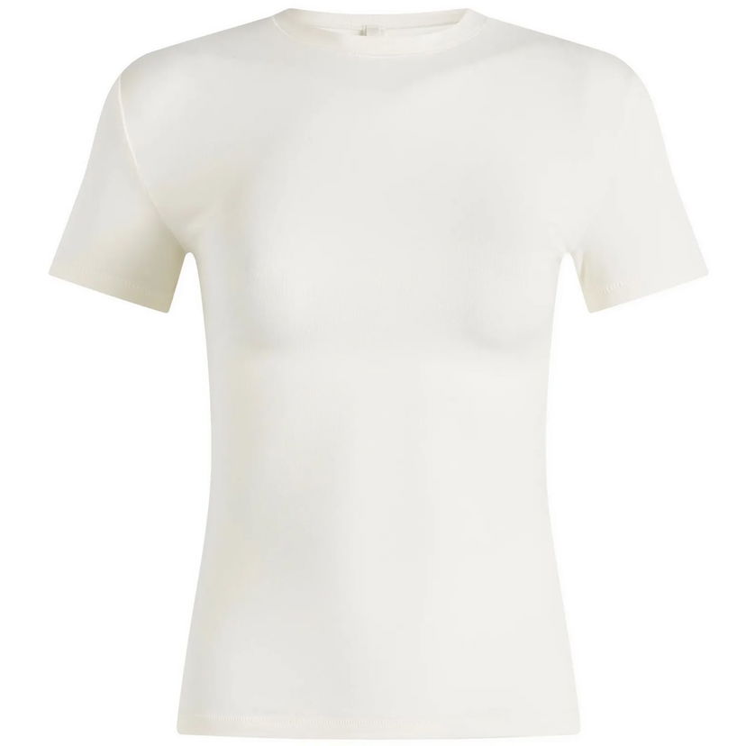 Tričko SKIMS SKIMS Cotton Jersey T-Shirt, Size X-Small Biela | AP-TSH-0638-MBL