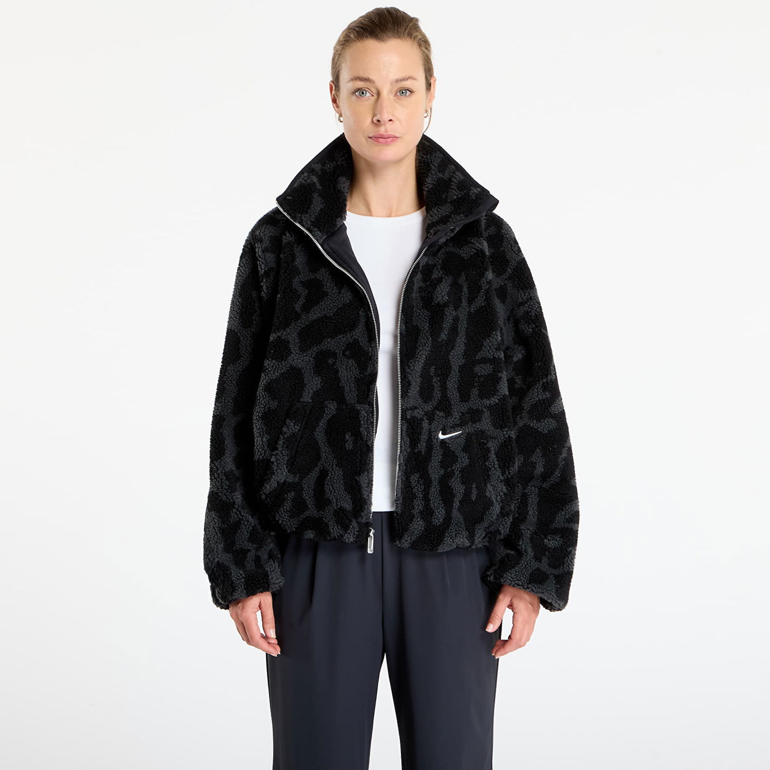 Bunda Nike Sportswear High-Pile Fleece Jacket Čierna | HV2070-010, 0
